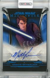 2019 Topps Star Wars Masterwork  Matt Lanter as Anakin Skywalker Autographs Blue Foil - Animated Signers(パラレル版) 66/99