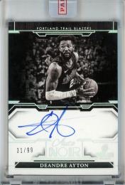 2023-24 Panini Noir Basketball Deandre Ayton Autographs Noir Black and White/#NBW-DAY【31/99】 Portland Trail Blazers