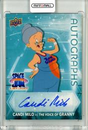 2021 Upper Deck Space Jam A New Legacy  Candi Milo as The Voice Of Granny Autograph