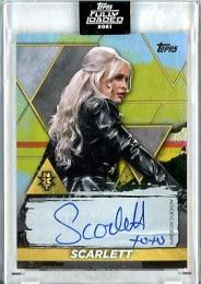 2021 Topps WWE Fully Loaded  Scarlett Autograph Citrine  35/75