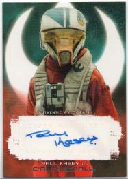2018 TOPPS Star Wars The Last Jedi Series 2	Red Parallel Autograph	Paul Kasey (C'ai Threnalli)	【37/99】