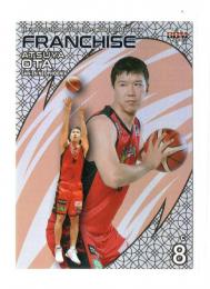 2018-19 BBM B.League Fast Break 1st Half Bリーグ 太田敦也 Franchiseインサート 19/50