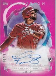 2019 Topps Inception Los Angeles Angels Francisco Arcia Rookie and Emerging Stars Autographs Magenta パラレル版 82/99