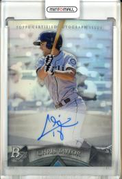 2014 Bowman Platinum Chris Taylor Prospect Autographs Seattle Mariners