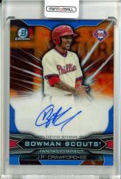 2015 Bowman Draft J.P Crawford Bowman Scouts' Fantasy Impacts Autographs Orange Refractors【11/25】 Philadelphia Phillies