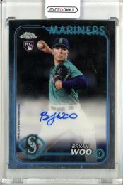 2024 Topps Chrome Update Bryan Woo Autographs Seattle Mariners