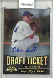 2011 Panini Playoff Contenders Blake Snell Draft Ticket Autographs Tampa Bay Rays