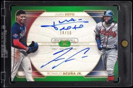 2021 Topps Definitive Collection #DACSA Ronald Acuna Jr./Juan Soto Dual Autographs Green【10/10】