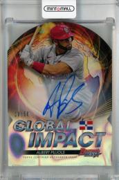 2022 Topps Bowman’s Best Albert Pujols Global Impact Die-Cut Autographs Lava #GI-23 ※傷・汚れあり【19/50】 St. Louis Cardinals