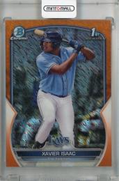 2023 Topps Bowman Xavier Isaac Chrome Prospects Orange Shimmer #BCP-145 1st ※初期傷あり【03/25】 Tampa Bay Rays