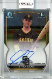 2023 Topps Bowman Chrome Ethan Salas Chrome Prospect Autographs #CPA-ESS 1st ※初期傷あり San Diego Padres