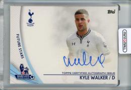2013-14 Topps English Premier League Gold Soccer Kyle Walker #SP-KW Autographs Tottenham Hotspur