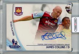 2013-14 Topps English Premier League Gold Soccer James Collins #SP-JC Autographs West Ham United