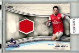 2013-14 Topps English Premier League Gold Soccer Mikel Arteta #JR-MA Memorabilia Relic Arsenal
