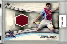 2013-14 Topps English Premier League Gold Soccer Aleksandar Tonev #JR-AT Memorabilia Relic Aston Villa