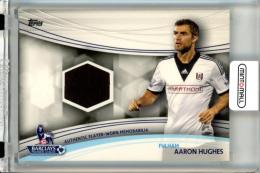 2013-14 Topps English Premier League Gold Soccer Aaron Hughes #JR-AH Memorabilia Relic Fulham