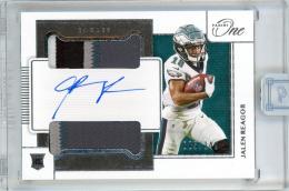 2020 PANINI One Football Rookie Dual Patch Autographs Jalen Reagor Philadelphia Eagles 【085/149】