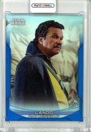 2020 Topps Chrome Star Wars Perspectives vs The First Order  Lando Calrissian 21F Blue Refractor 105/150