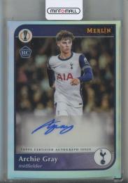 2024-25 Topps Merlin UEFA Club Competitions Archie Gray Autographs #AUGRA Tottenham Hotspur