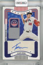 2024 Panini Stars & Stripes USA Tegan Kuhns Stars & Stripes Signature Materials #34 Auto 18U