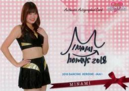 BBM チアリーダー 舞 2018  MINAMI 直筆サインカード 15/60