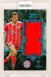 2017-18 Topps Museum Collection UEFA Champions League Thomas Muller Momentous Material Jumbo Relics Sapphire Parallels【16/75】 FC Bayern Munchen