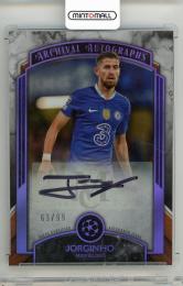 2022-23 TOPPS Museum Collection UEFA Champions League Jorginho Archival Autographs Amethyst #AAJOR【63/99】 Chelsea FC