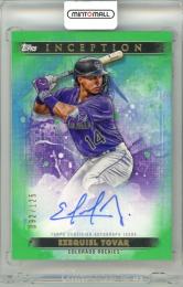 2024 Topps Inception Ezequiel Tovar #BRES-ET Base Rookie and Emerging Star Autograph Green Parallel【092/125】 Rockies