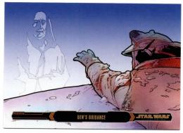 2015 TOPPS Star Wars Illustrated Empire Strikes Back Gold / Ben's Guidance 【02/10】