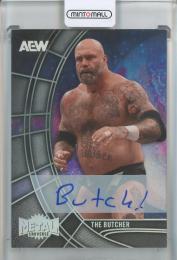 2025 SkyBox Metal Universe AEW The Butcher Autographs Silver FX #89