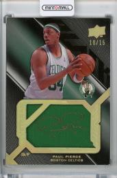 2008-09 UPPER DECK Black Boston Celtics Paul Pierce #SVP-PP Veteran Signed Patch Auto 10/15