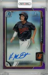 2015 Topps Bowman Draft Ryan Mountcastle Chrome Draft Pick Prospect Autographs Purple Refractor #BCA-RMO 1st ※初期傷あり【082/250】 Baltimore Orioles