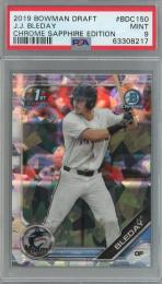 2019 Topps Bowman Draft Sapphire Edition J.J. Bleday Chrome Base #BDC-150 1st 【PSA9】 Miami Marlins