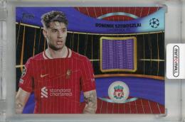 2024-25 Topps UEFA Club Competitions Dominik Szoboszlai Superstar Relics Purple Foilboard #SR-DS 【214/299】 Liverpool FC