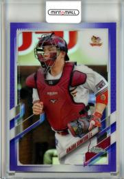 2021 Topps Chrome NPB 東北楽天 炭谷銀仁朗 Base, Purple Parallel 096/299