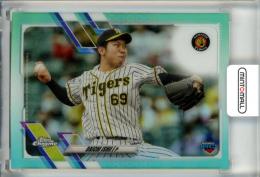 2021 Topps Chrome NPB 阪神 石井大智 Base, Aqua Parallel 039/199