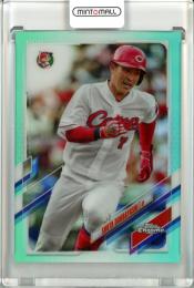 2021 Topps Chrome NPB 広島 堂林翔太 Base, Aqua Parallel 071/199