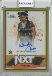 2025 Topps Chrome WWE  Wendy Choo NXT Chrome Autographs Gold Refractors #NXTWCH【12/50】