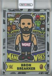2025 Topps WWE x Bape Baby Milo Bron Breakker Black and White Foil #22【42/50】