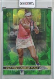 2024 Topps Chrome Sapphire Edition Beatriz Haddad Maia Green #87【041/125】