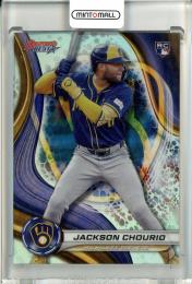 2024 Bowman's Best Jackson Chourio Refractors Milwaukee Brewers