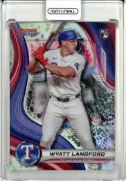 2024 Bowman's Best Wyatt Langford Refractors Texas Rangers