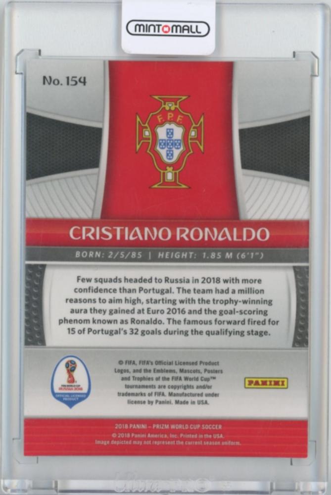 2018 Panini Prizm Soccer クリロナ ロナウド カード 2018 Panini Prizm Soccer クリロナ ロナウド カード（ミント