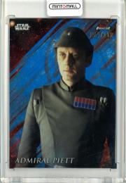 2018 Topps Finest Star Wars  Admiral Riett #5 Blue Refractor 034/150