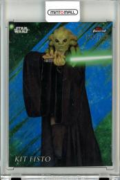 2018 Topps Finest Star Wars  Kit Fisto #58 Blue Refractor 022/150