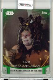 2020 Topps Women Of Star Wars  Yarna D'al' Gargan #98 Green Parallel 51/99