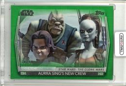 2020 Topps Women Of Star Wars  Aurra Sing's New Crew IM9 Iconic Moments Green Parallel 80/99