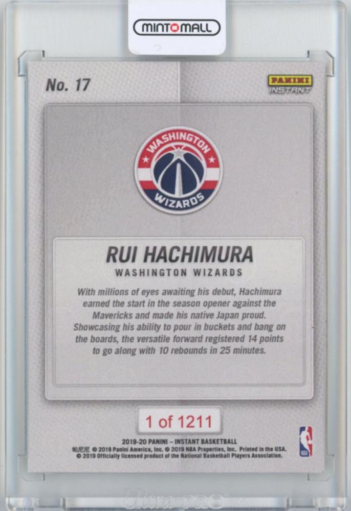 ミントモール / MINT 広島店 / 2019-20 PANINI INSTANT Hachimura Double-Doubles in NBA  Debut Rui Hachimura #17 1211枚限定