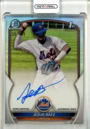 2023 Bowman Jesus Baez Chrome Prospect Autographs Refractors【358/499】 New York Mets