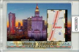 2019 Upper Deck Goodwin Champions  Warsaw Poland World Traveler Map Relics